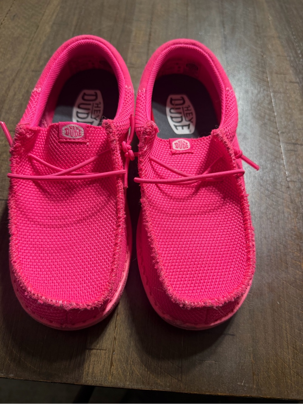 Hey Dude Kids Hot Pink Slip-On Sneakers